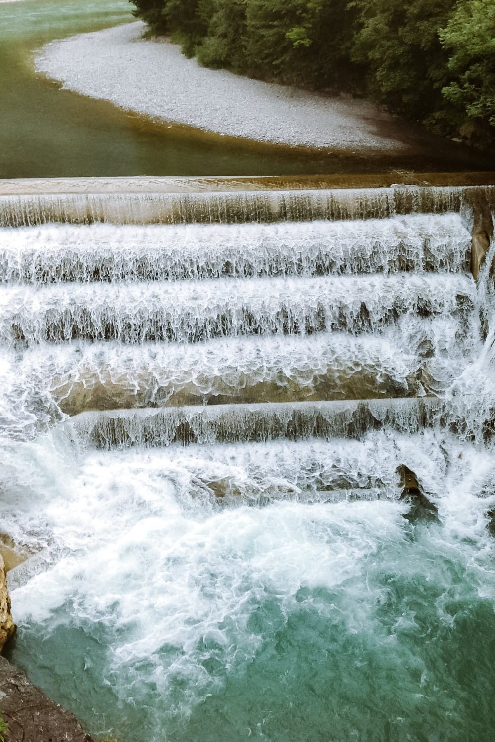 waterfalls on the Lech River