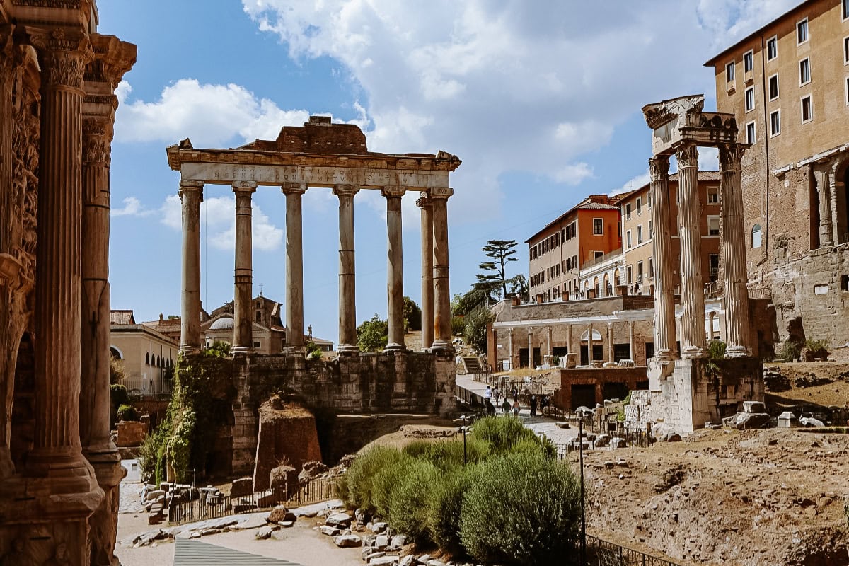 Forum Romanum Řím za jeden den itinerář