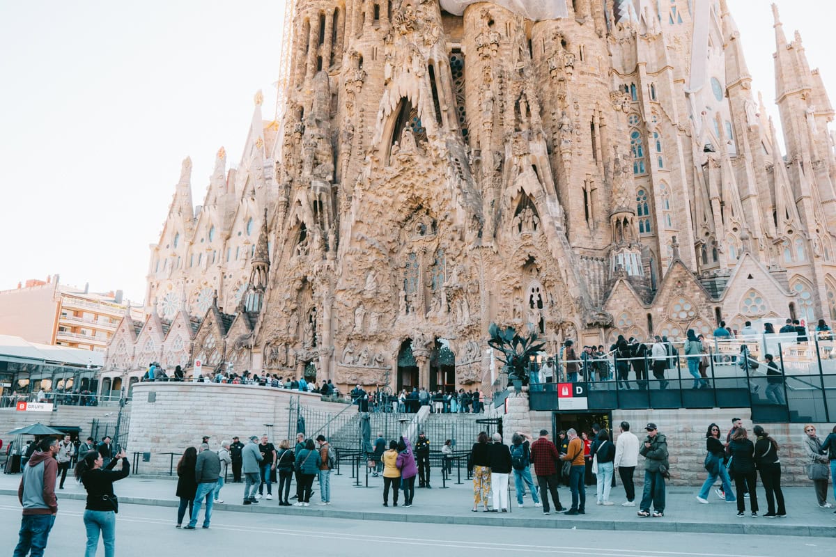 vstup do Sagrada Família