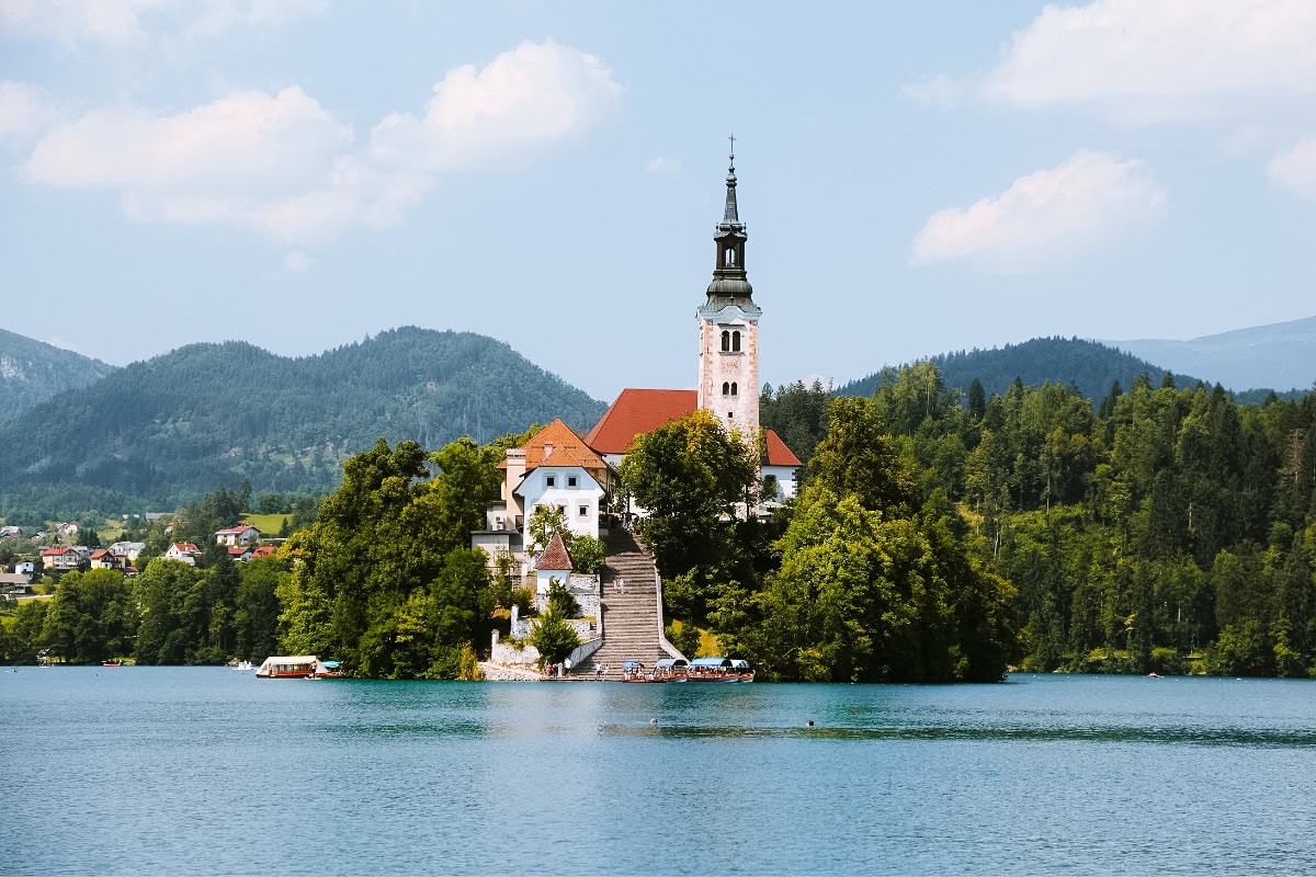 Ostrůvek na Bledském jezeře