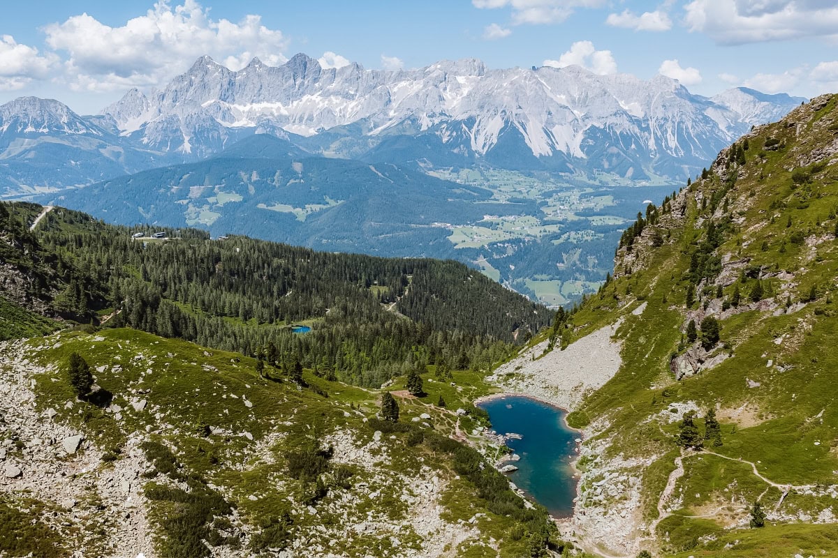 Hřebenovka přes vrchol Rippetegg Reiteralm Schladming