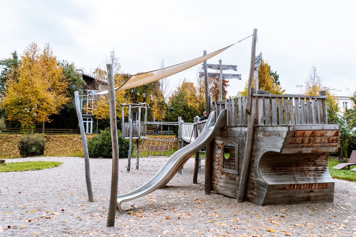 Dětské hřiště u lázní v Klášterci nad Ohří