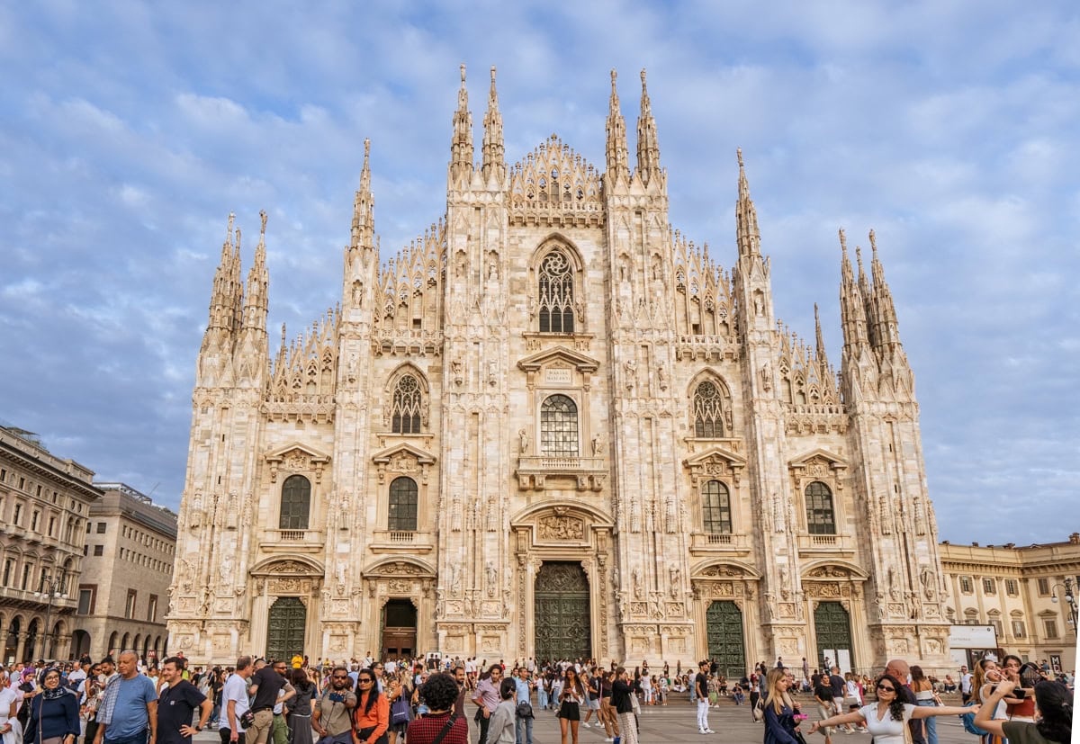 Duomo di Milano v podvečerních hodinách