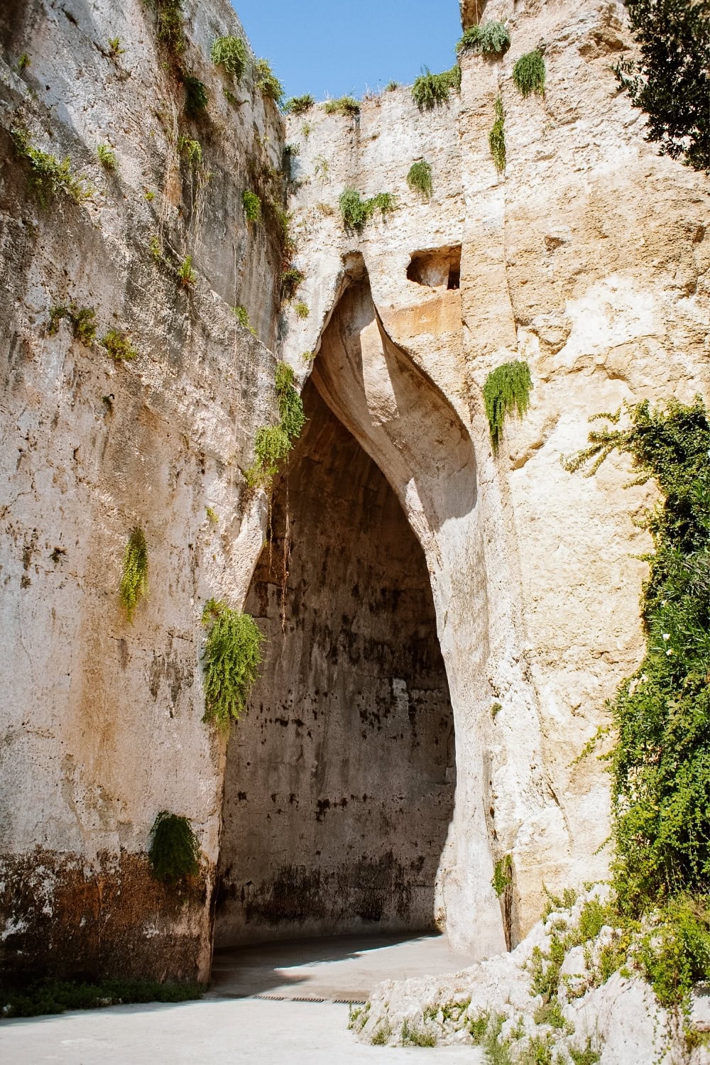 Dionýsovo ucho v archeologickém parku Neapolis